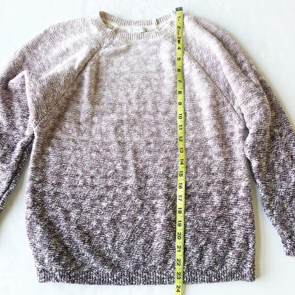 J JILL Pure Jill Artisanal Ombre Plumberry Multi Pullover Sweater Womens XS - Picture 6 of 8